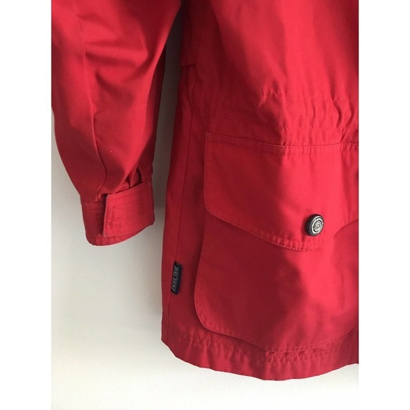 Pacific Trail | Mens Size S Red Parka Jacket Full Zip Hidden Hoodie Drawstring - Picture 5 of 12
